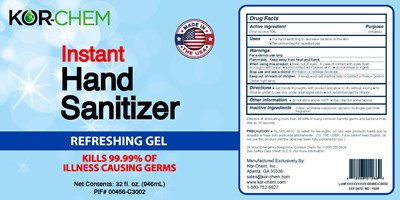 11.34l Ndc 62881-001-01 (00456 C3002   Instant Hand Sanitizer   12x32floz Bottle Label   5x10 Ghsrev3 Liq Carbopol)